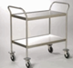 Iona 2 Shelf Clearing Trolley S/Steel - Kitchen